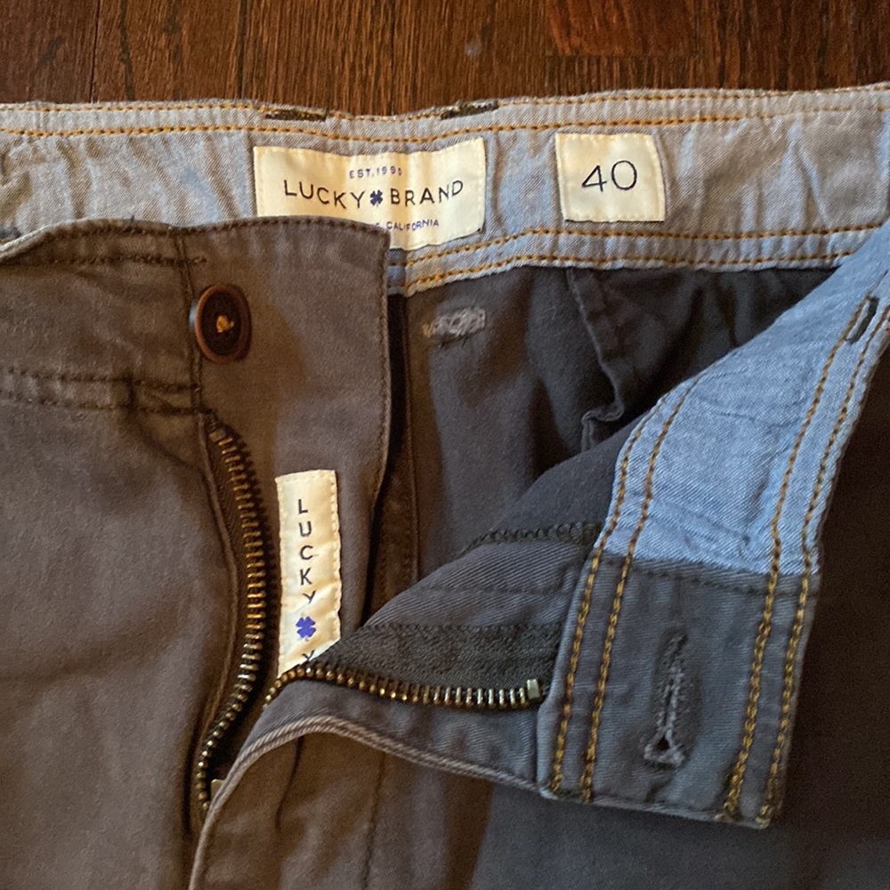 Mens Blue Lucky Brand shorts and Khaki Nautica Shorts - Picture 3 of 4